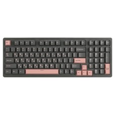 지클릭커 제주 8K 파도스위치 풀윤활 무선 블루투스 게이밍 기계식키보드, 제조사축, WK98/도각도각 몽돌특주축, 머큐리핑크