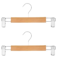 Edish 實木褲衣架, 2個, 原木色