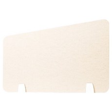 소리가 비앤비 사무실 책상 공간분리 파티션 L 560 x 390 mm 측면부 사선형, 베이지