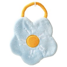 花朵造型家用廚房浴室擦手巾 20 x 27 cm BRP1856, 天藍色, 1個