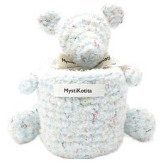 MystiKotita Dori Gomdori 口袋掛架筆筒編織DIY材料包套組, 象牙白, 1套