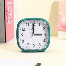 크블랑스 데일리 알람 시계 자명종 네모 10.5 x 4.5 x 10.5 cm 3p, 그린