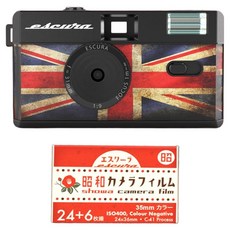 日本 escura 可重複使用 Snap 35 半格底片相機 + 135-30 底片套組, British(相機), Showa(底片), 1套