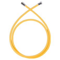 아쿠아듀오 물때 꼬임방지 샤워호스 + 스패너, 2m, 옐로우