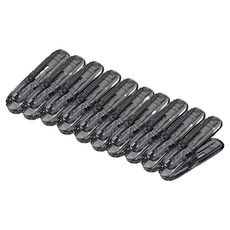 Happy Goods 簡約曬衣夾, 黑色, 10個