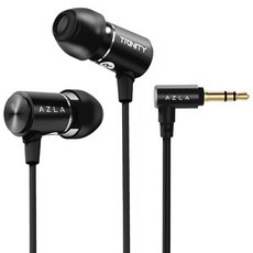 AZLA Trinity 高階有線耳機 3.5mm, AZL-TRINITY-ST-BLK, 黑色
