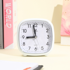 Keublancs 每日鬧鐘 自動鬧鐘 方形 10.5 x 4.5 x 10.5 cm 3入, 白色