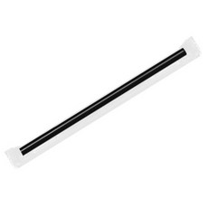 냅킨코리아 음료용 일자빨대 검정 21cm, 10000개입, 1개
