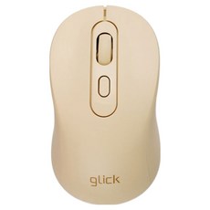 지클릭커 마들렌 미니 블루투스 듀얼 모드 무선 마우스, 옐로우, OP25