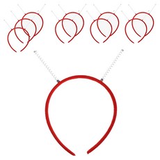 TODAY LIVING 彈簧髮箍裝飾 CD_OST_AL10, 紅色(CD_OST_AL109R), 10個