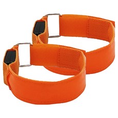 타미나요 LED 안전 암밴드, 오렌지, 2개