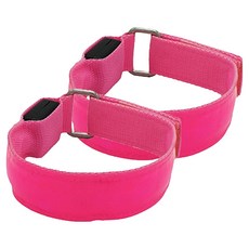 타미나요 LED 안전 암밴드, 핑크, 2개