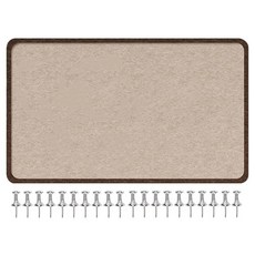 TODAYLIVING 免鑽孔黏貼式大型毛氈板 棕色 圖釘 20入 CD_OOS_AL072C, 毛氈