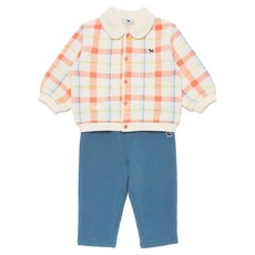 BLUEDOG baby 格紋刷毛上下衣套裝