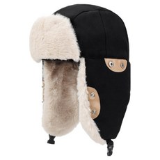 American Road 柔軟可調節長度運動防寒帽 BRP1875, 黑色, 1個