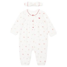 블루독베이비 로맨틱 플라워 면 우주복 세트