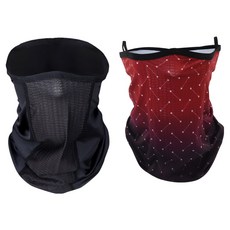 원아더 쿨가드 메쉬 마스크 2종 세트, 딥블랙, 스타레드, 1세트