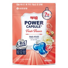 HAPPYHOME 三重專業強效膠囊洗衣精 鮮花香氣, 1個, 32入