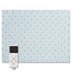 한일의료기 캐치티니핑 2in1 카본탄소매트 전기요 HI-2025D, 패드핏 사뿐핑 블루, 퀸(150 x 200 cm)