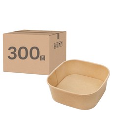 ONEFU 純牛皮小正方碗500ml, 300個裝, 1箱