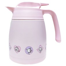 THERMOS 膳魔師 瑪麗貓系列 不銹鋼真空保溫壺 THV-1000MR-PK, 1個, 粉色, 1L