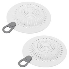 온예리 싱크대 세면대 배수구 필터 2p, 화이트