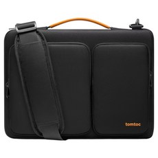 tomtoc 美式簡約筆記型電腦肩背包 A42D3D1, 1個, 黑色