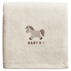 베이비앤아이 유아용 밤부 목욕타올, 포니, 1개