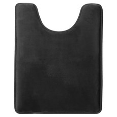 은희마법 인테리어 화장실 매트 U타입 40 x 50 cm, 블랙, 1개