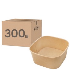 ONEFU 純牛皮小正方碗650ml, 300個裝, 1箱