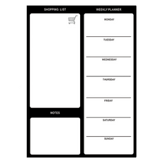 Happy Goods 吸附式冰箱備忘板 週計畫1, 橡膠磁鐵