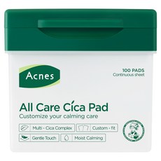 MENTHOLATUM 曼秀雷敦 Acnes 全效護理積雪草棉片 240ml, 100枚入, 1個