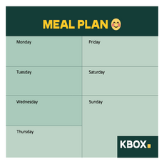 해피굿즈 부착형 메모보드 주간식사A, 고무자석