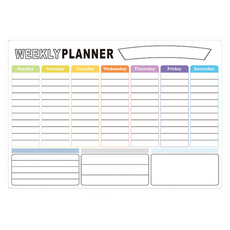 Happy Goods 磁吸式冰箱備忘錄板 每週記事3, 橡膠磁鐵