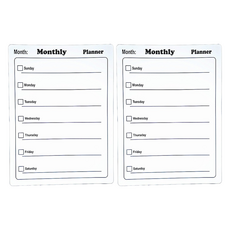 해피굿즈 마그네틱 고무자석 메모보드 월간D 2p, 합성수지