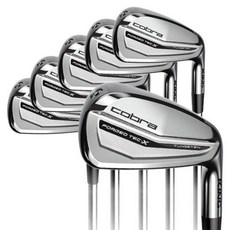 코브라골프 킹 포지드 테크 X 경량스틸 아이언 6종 세트, R, 21도