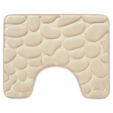 은희마법 디자인 화장실 매트 U타입 40 x 50 cm, 멜란지카멜, 1개