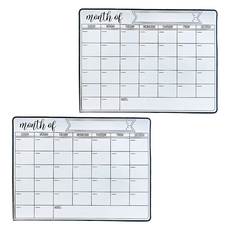 Happy Goods 磁吸式橡膠磁鐵留言板 月計畫A 2入, 合成樹脂