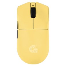 지클릭커 슈퍼히어로 르캄프 라이트 초경량 매크로 블루투스 게이밍 무선 마우스, OP99, 옐로우퍼포만테