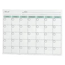 해피굿즈 간편 마그네틱 냉장고 메모 보드 월간 민트, 고무자석