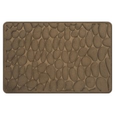 은희마법 디자인 화장실 매트 40 x 60 cm, 브라운, 1개