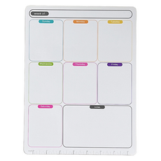 해피굿즈 간편 마그네틱 냉장고 메모 보드 주간할일, 고무자석