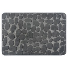 은희마법 디자인 화장실 매트 40 x 60 cm, 다크그레이, 1개