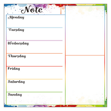 해피굿즈 부착형 메모보드 주간노트, 고무자석