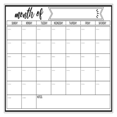 해피굿즈 부착형 메모보드 월간메모D, 고무자석