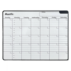 해피굿즈 냉장고 메모보드 월간 메모, 고무자석