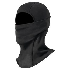 VIVABION 完全保暖防寒刷毛巴拉克拉瓦頭套, 黑色, 1個