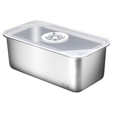 벨라쿠진 대용량 스텐 304 직사각 밀폐용기 6L, 1개, 단품