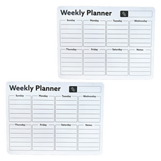 Happy Goods 磁吸式橡膠磁鐵備忘錄板 週計畫B 2入, 合成樹脂