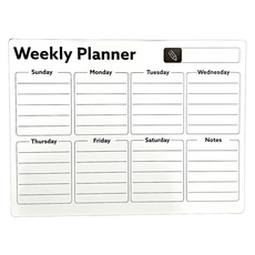 해피굿즈 간편 마그네틱 냉장고 메모 보드 주간플래너, 고무자석